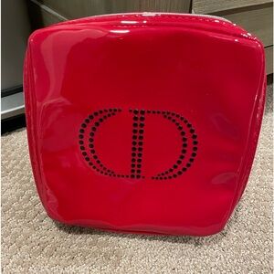 Christian Dior CD Logo Makeup Cosmetic Bag Clutch Pouch.